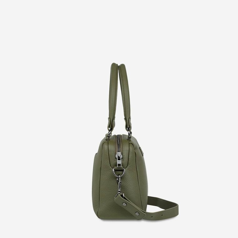 Women Status Anxiety Khaki Handbags Mini Mountains Bag - Khaki - Image 4