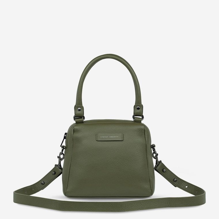 Women Status Anxiety Khaki Handbags Mini Mountains Bag - Khaki