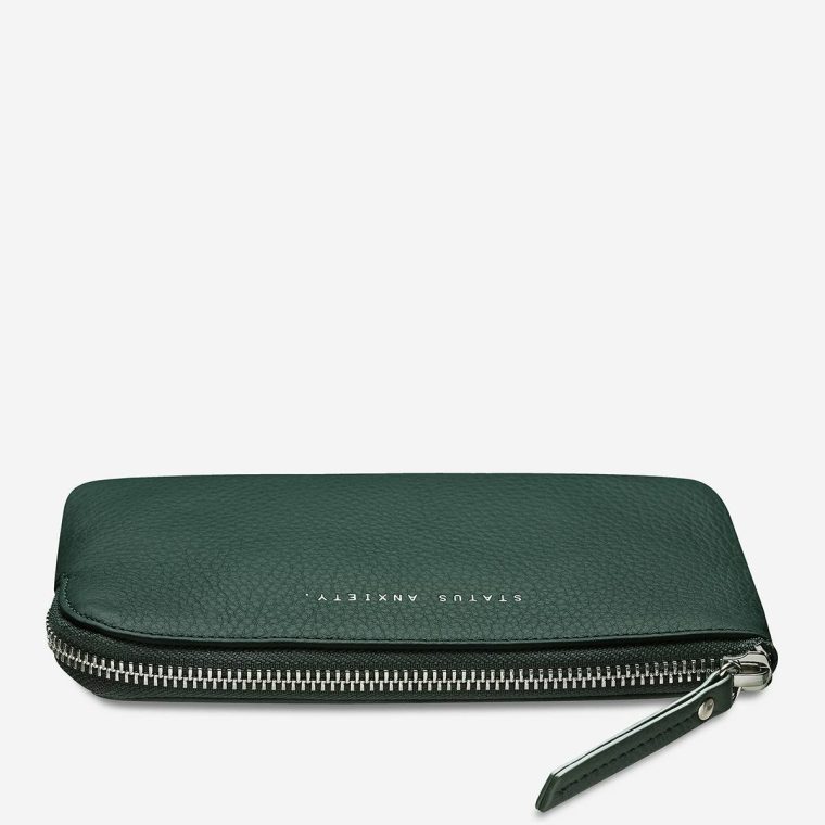 Women Status Anxiety Smoke And Mirrors Wallet - Teal Medium Teal - Image 3