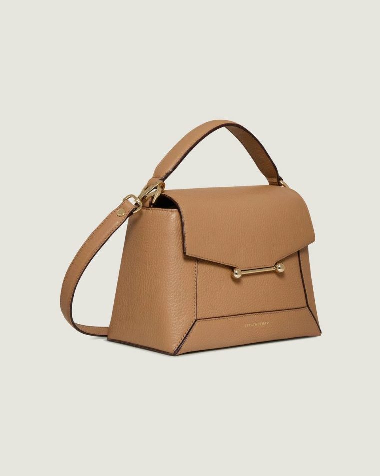 Women Strathberry Crossbody Bags Mosaic Bag Caramel - Image 2