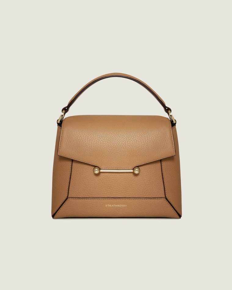 Women Strathberry Crossbody Bags Mosaic Bag Caramel - Image 3