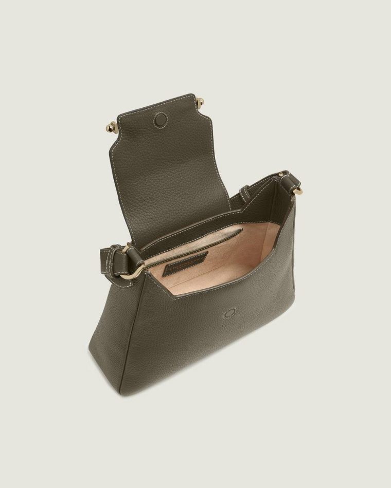 Women Strathberry Khaki Multrees Hobo Shoulder Bags - Image 5