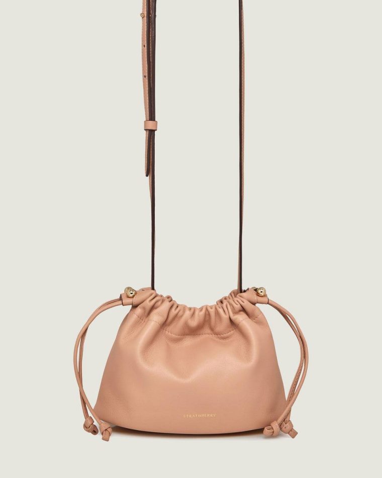 Women Strathberry Small & Mini Bags Charlotte Drawstring Dusky Rose - Image 3