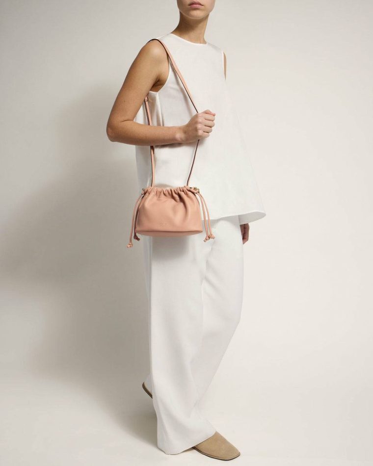 Women Strathberry Small & Mini Bags Charlotte Drawstring Dusky Rose