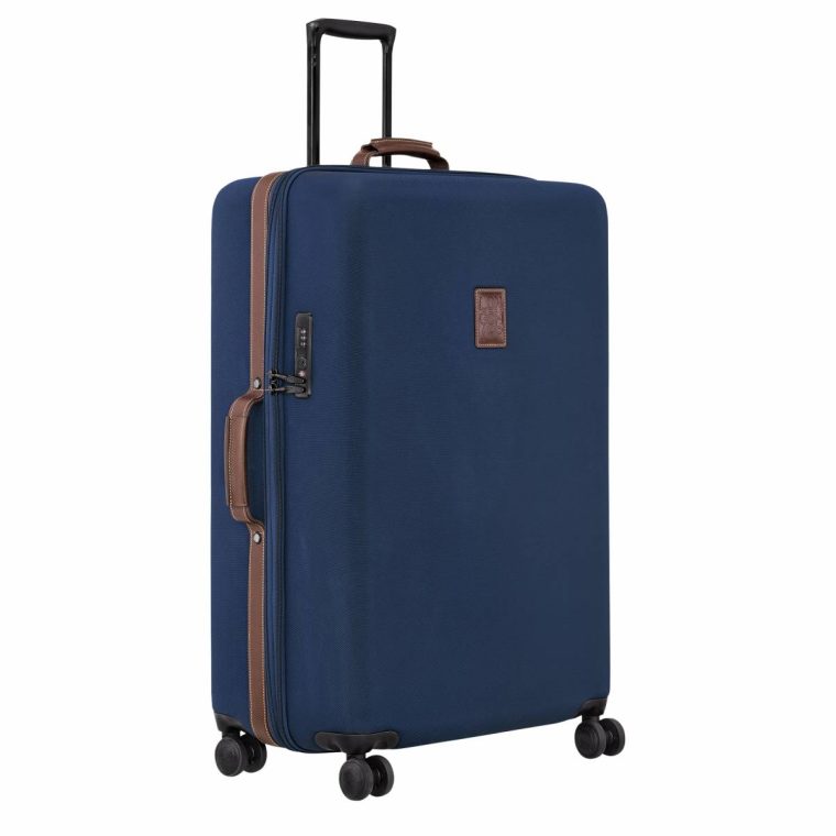 Women Suitcases Boxford Xl Suitcase Blue - Recycled Canvas Longchamp Blue - Image 2