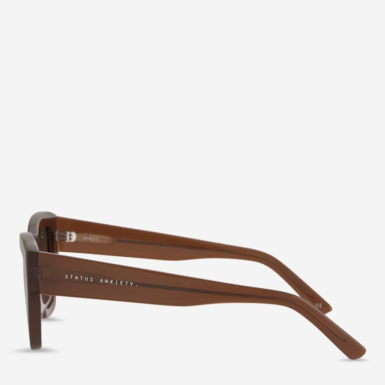 Women Sunglasses Mirage Sunglasses - Brown Brown Status Anxiety - Image 3