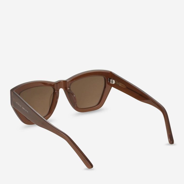 Women Sunglasses Mirage Sunglasses - Brown Brown Status Anxiety - Image 4