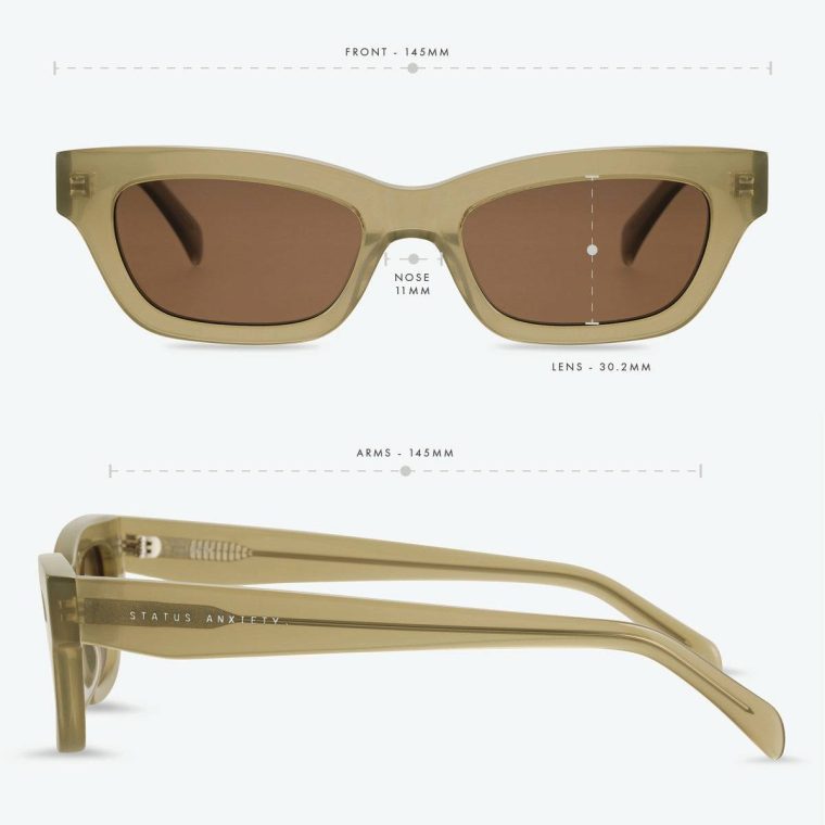 Women Sunglasses Status Anxiety Pear Levity Sunglasses - Pear - Image 5