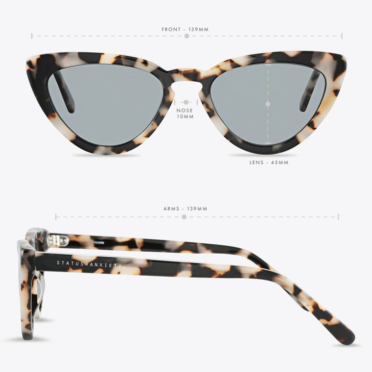 Women Sunglasses Villain Sunglasses - White Tort Status Anxiety White Tort - Image 5