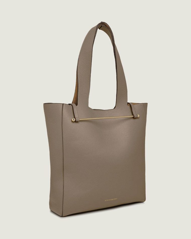 Women Taupe Shoulder Bags Strathberry Melody Tote - Image 2