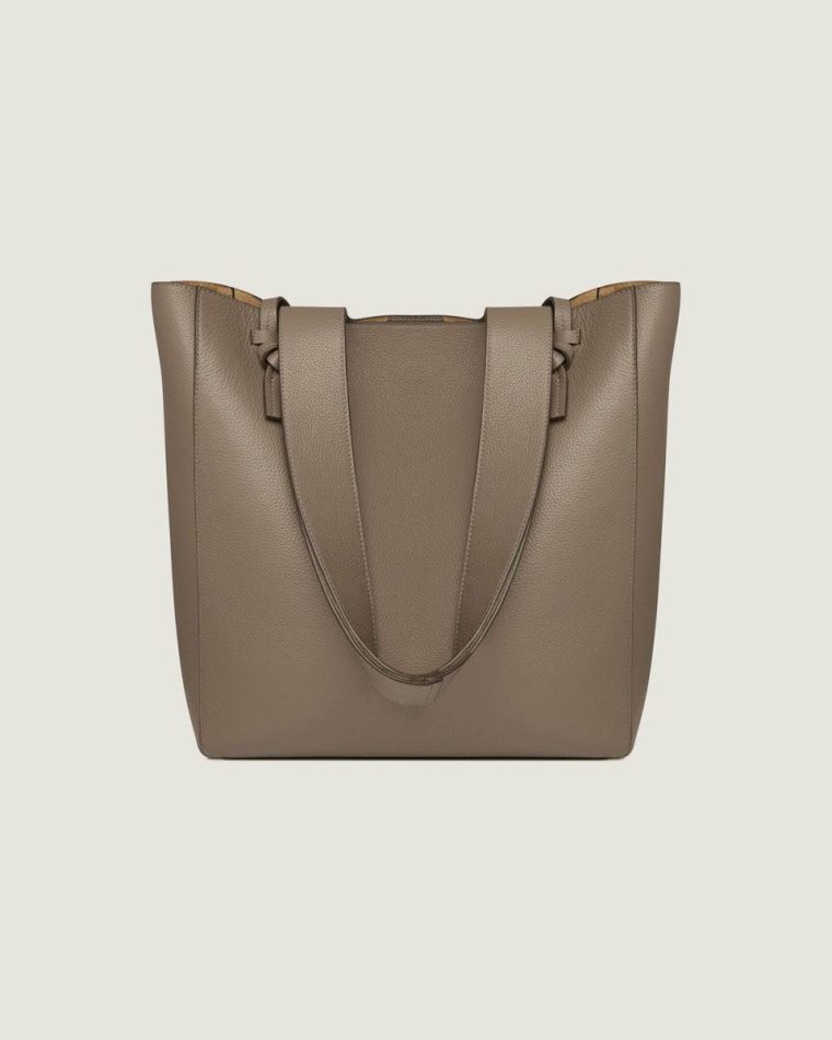 Women Taupe Shoulder Bags Strathberry Melody Tote - Image 4