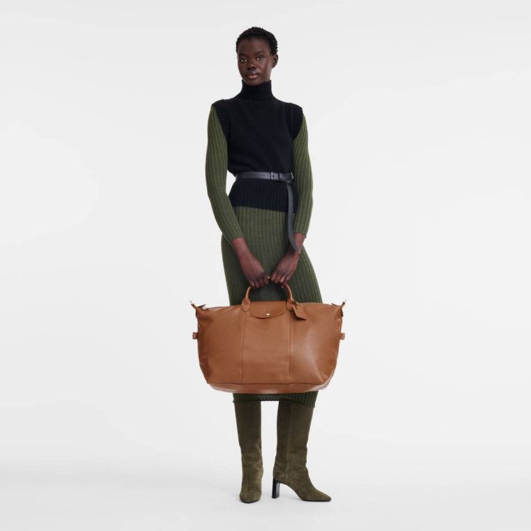 Women Travel Bags Longchamp Caramel Le Foulonné L Travel Bag Caramel - Leather - Image 2