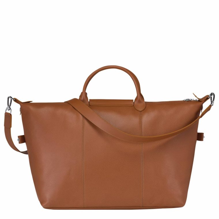 Women Travel Bags Longchamp Caramel Le Foulonné L Travel Bag Caramel - Leather - Image 4