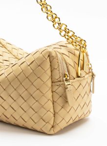 Women Trousse Elleme Trousse Chain Woven Leather Butter Butter - Image 3