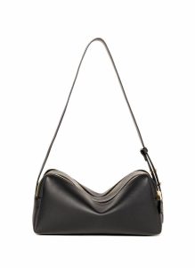 Women Trousse Trousse Pebbled Leather Black Black Elleme