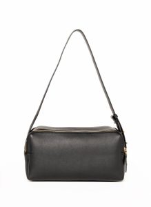 Women Trousse Trousse Pebbled Leather Black Black Elleme - Image 3