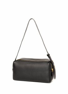 Women Trousse Trousse Pebbled Leather Black Black Elleme - Image 4