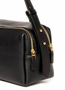 Women Trousse Trousse Pebbled Leather Black Black Elleme - Image 5