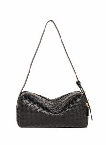 Women Trousse Trousse Woven Leather Black Elleme Black