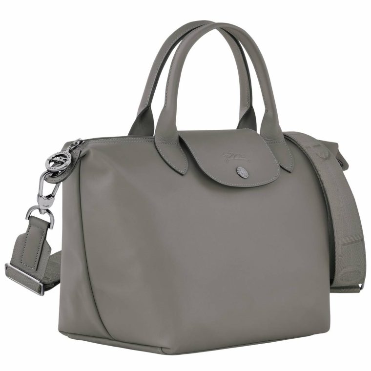 Women Turtledove Le Pliage Xtra S Handbag Turtledove - Leather Leather Bags Longchamp - Image 3