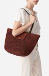 Women Vanessa Bruno Raffia Basket Made In Madagascar Classic Brown Baskets - Image 2