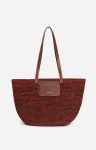 Women Vanessa Bruno Raffia Basket Made In Madagascar Classic Brown Baskets