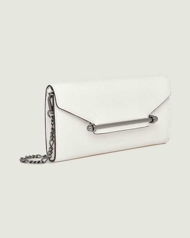 Women Wallets White Strathberry Multrees Chain Wallet