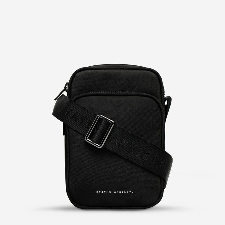 Women Winnie Recycled Bag - Black Black Status Anxiety Crossbody - Image 3