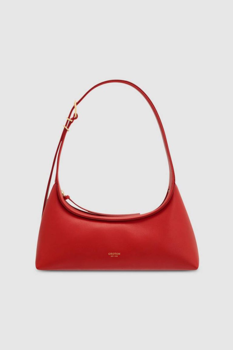 Womne Cinder Mini Baguette Oroton Dark Poppy Shoulder