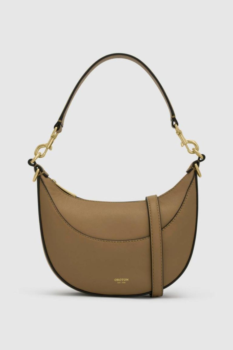 Womne Florence Small Shoulder Bag Dark Taupe Oroton Shoulder