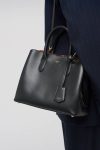 Womne Muse Small Three Pocket Day Bag Work Black Oroton - Image 3