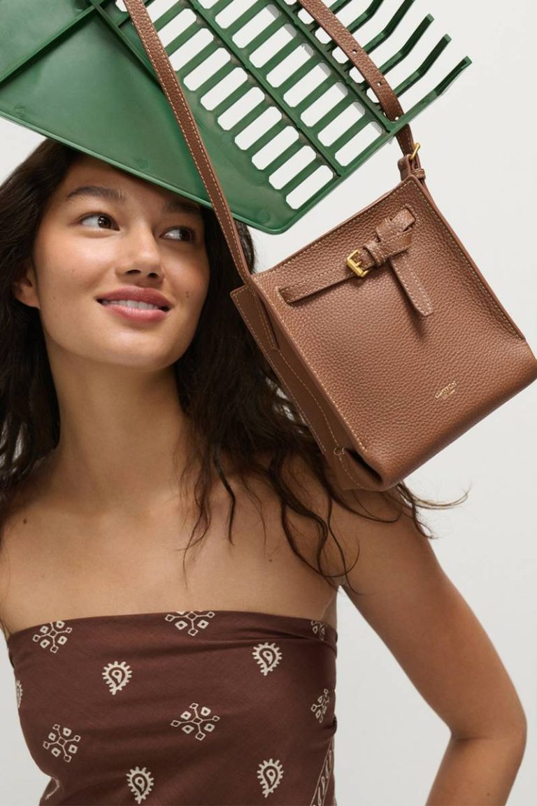 Womne Oroton Crossbody Whiskey Margot Tiny Bucket Bag - Image 2