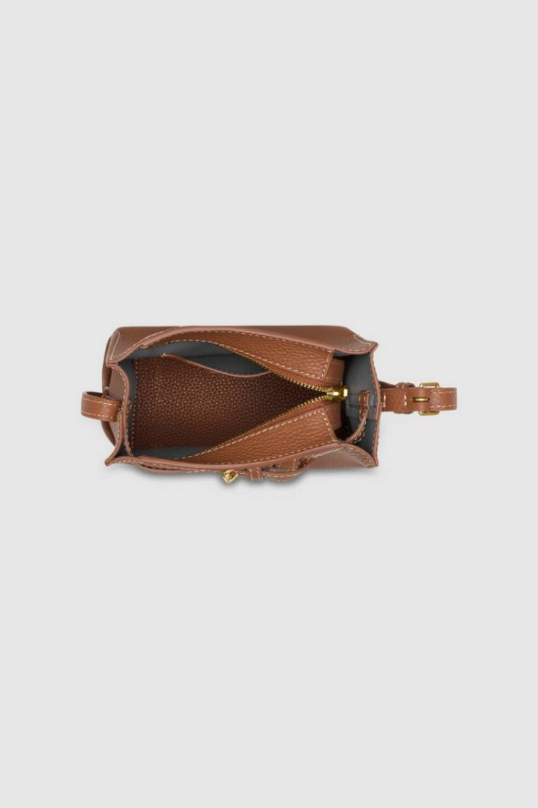 Womne Oroton Crossbody Whiskey Margot Tiny Bucket Bag - Image 5