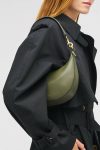 Womne Oroton Florence Small Shoulder Bag Dark Khaki Shoulder - Image 3