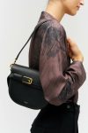 Womne Shoulder Oroton Black Cali Saddle Bag - Image 2