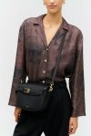 Womne Shoulder Oroton Black Cali Saddle Bag - Image 4