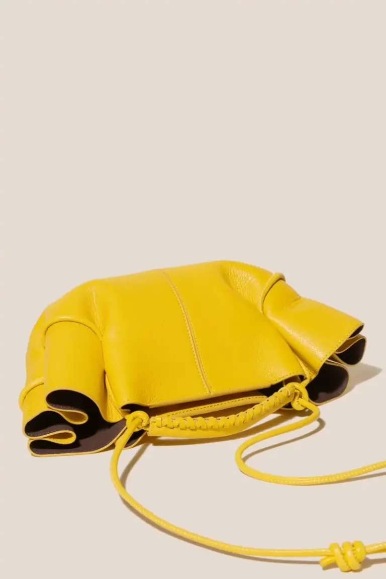 Yellow Women Arta Mini - Pleated Crossbody Bag Hereu Crossbody Bags - Image 3